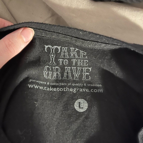 Take to The Grave Don’t Fear the Reaper Cropped Top - Picture 4 of 4